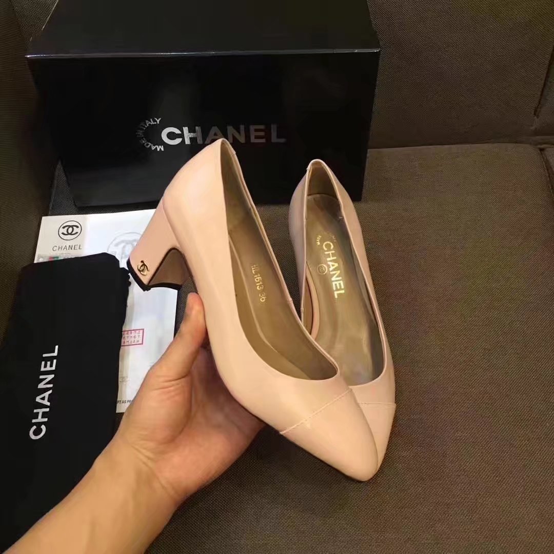 Chanel Pump Leather CH2146 Light Pink