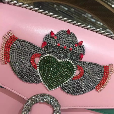 Gucci Dionysus Embroidered Leather Shoulder Bag 400348 Heart