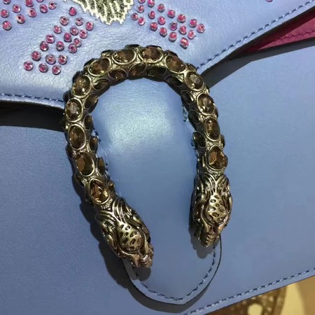 Gucci Dionysus Embroidered Leather Shoulder Bag 400348 Lion