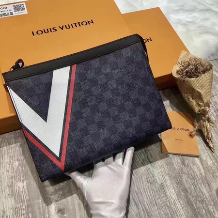 Louis Vuitton Damier Cobalt Canvas POCHETTE VOYAGE MM N64023