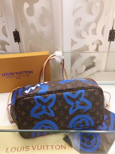 Louis Vuitton MONOGRAM Canvas NEVERFULL MM M41050 Blue