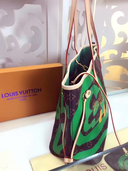 Louis Vuitton MONOGRAM Canvas NEVERFULL MM M41050 Green