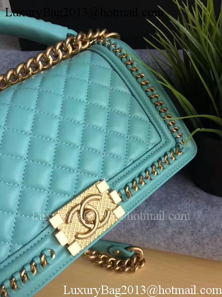 Boy Chanel Flap Bag Original Calfskin Leather A67086B Green