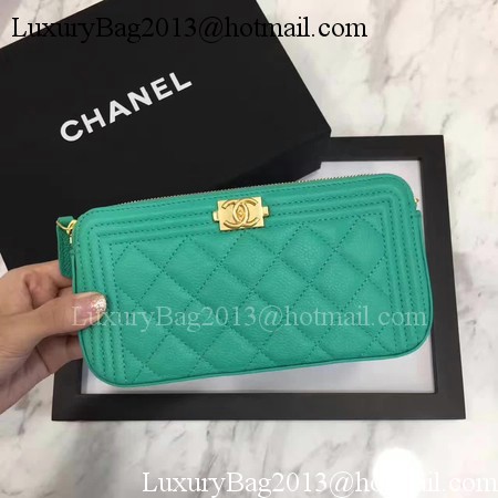 Boy Chanel Flap Bag Original Cannage Pattern CHA3369 Green