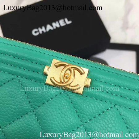 Boy Chanel Flap Bag Original Cannage Pattern CHA3369 Green