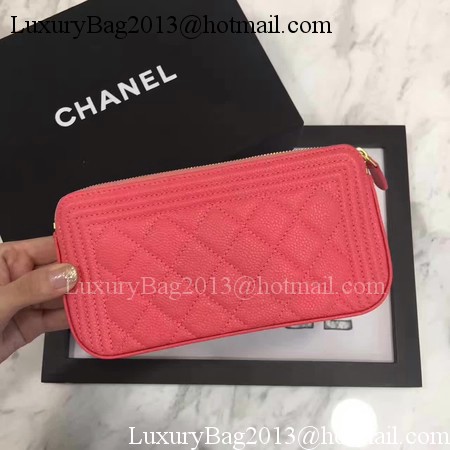 Boy Chanel Flap Bag Original Cannage Pattern CHA3369 Red