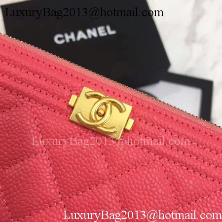 Boy Chanel Flap Bag Original Cannage Pattern CHA3369 Red