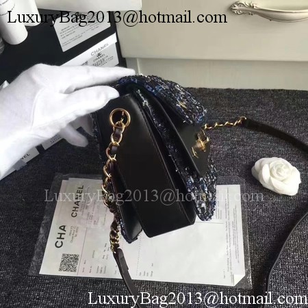 Chanel Classic Flap Bag Original Leather CHA3340 Black&Blue