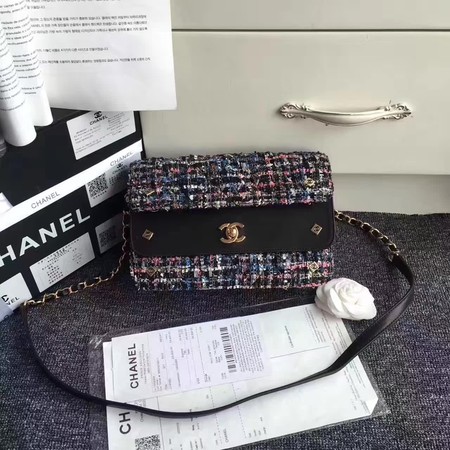 Chanel Classic Flap Bag Original Leather CHA3340 Black&Red