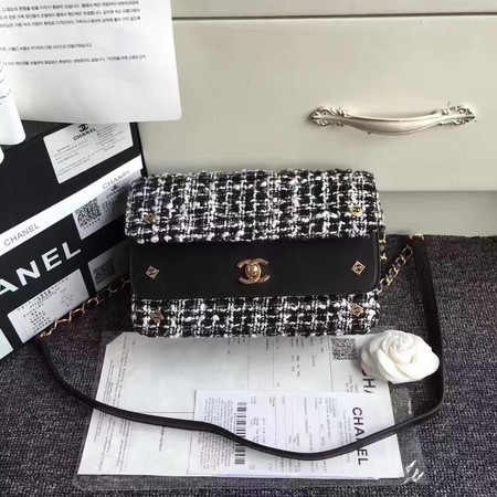 Chanel Classic Flap Bag Original Leather CHA3340 Black&White