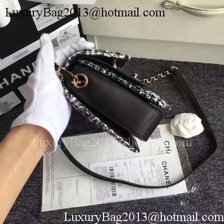 Chanel Classic Flap Bag Original Leather CHA3340 Black&White