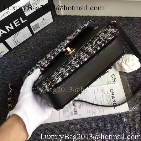 Chanel Classic Flap Bag Original Leather CHA3340 Black&White