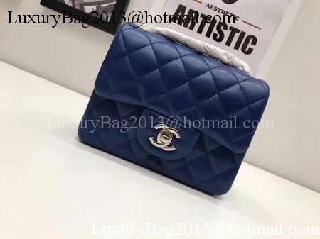 Chanel Classic MINI Flap Bag Original Sheepskin Leather A1115 Blue