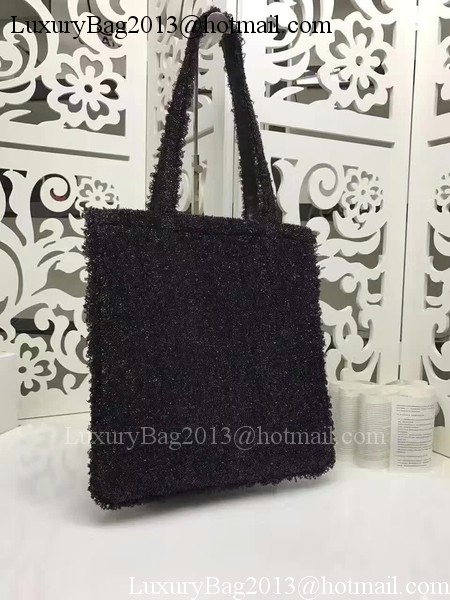 Chanel Large Fabric Tote Shopping Bag A94646 Black