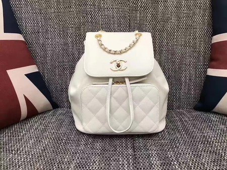 Chanel Original Leather Backpack CHA2590 White