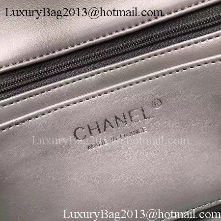 Chanel mini Classic Flap Bag Original Sheepskin Leather A1116 Grey