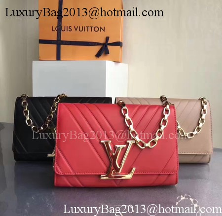 Louis Vuitton CHAIN LOUISE GM Shoulder Bag M54230 Red