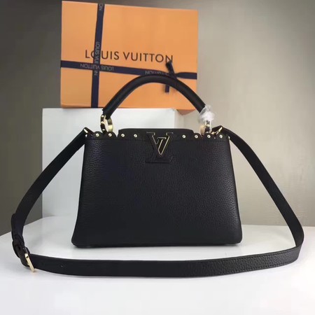 Louis Vuitton Original Leather CAPUCINES BB M54419 Black