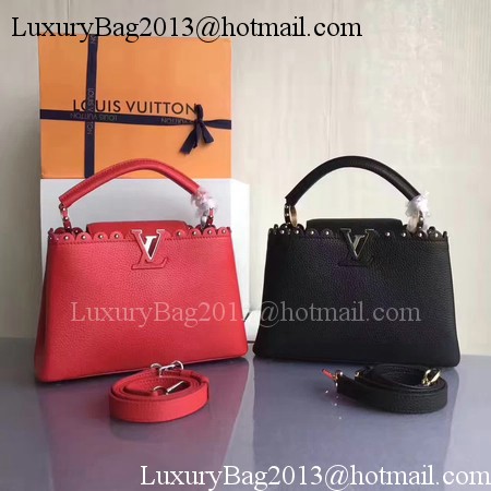 Louis Vuitton Original Leather CAPUCINES BB M54419 Black