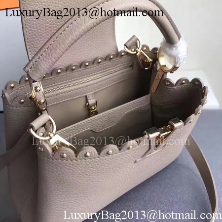 Louis Vuitton Original Leather CAPUCINES BB M54419 Grey