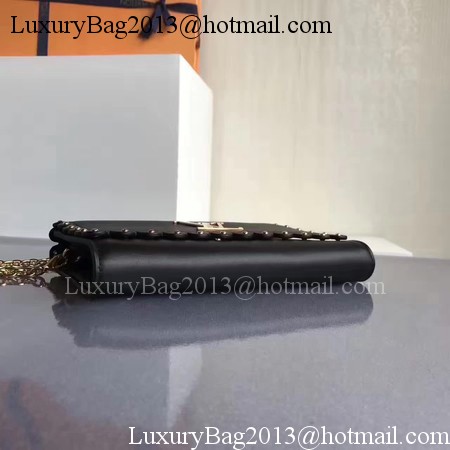 Louis Vuitton Original Leather LOUISE MM M54584 Black