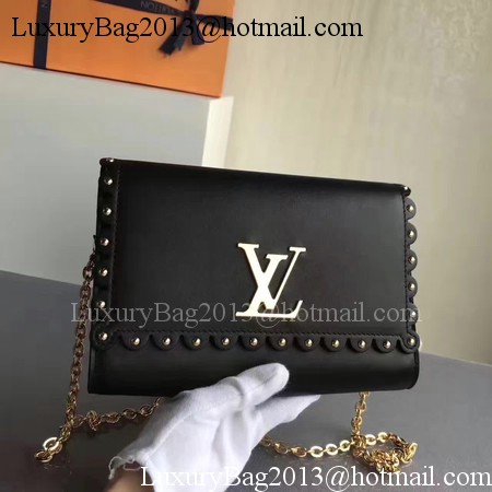 Louis Vuitton Original Leather LOUISE MM M54584 Black