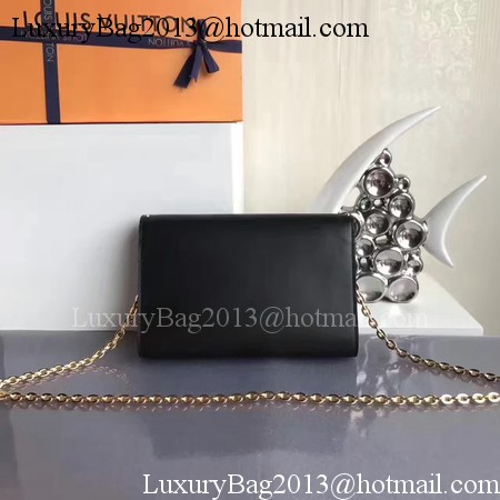Louis Vuitton Original Leather LOUISE MM M54584 Black