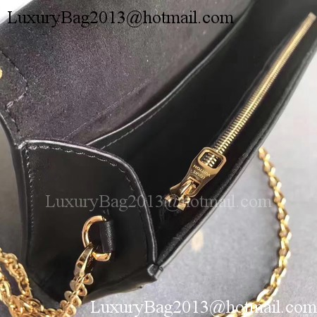 Louis Vuitton Original Leather LOUISE MM M54584 Black