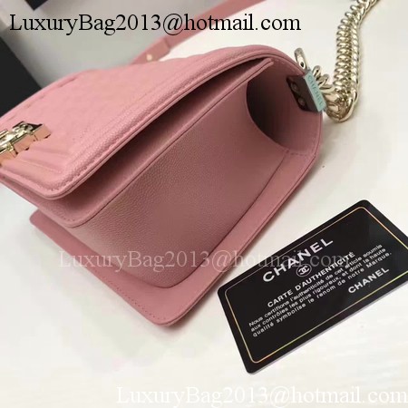 Boy Chanel Flap Bag Original Cannage Pattern Leather A67086 Black