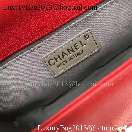 Boy Chanel Flap Bag Original Cannage Pattern Leather A67086 Red