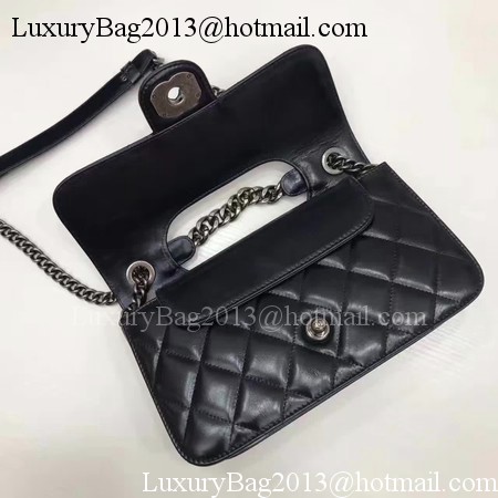 Chanel 2.55 Series Flap Bags Original Bright Leather A56987 Black