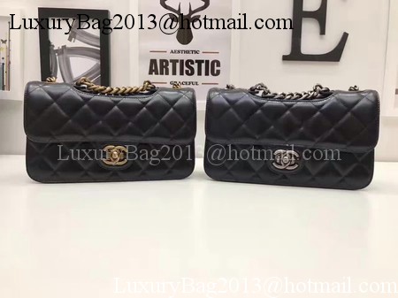 Chanel 2.55 Series Flap Bags Original Bright Leather A56987 Black