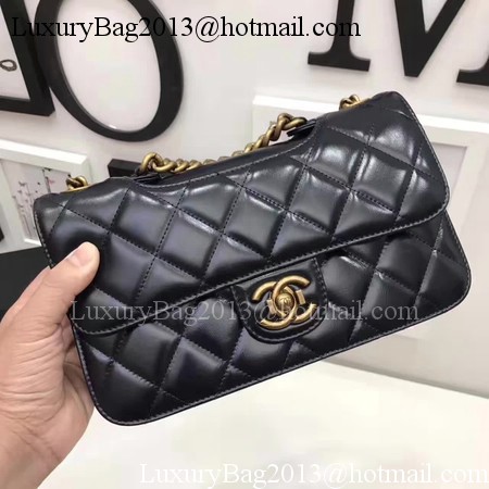 Chanel 2.55 Series Flap Bags Original Bright Leather A56987 Black