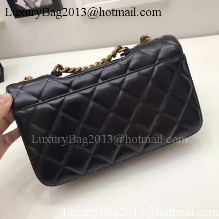 Chanel 2.55 Series Flap Bags Original Bright Leather A56987 Black