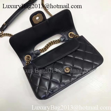 Chanel 2.55 Series Flap Bags Original Bright Leather A56987 Black