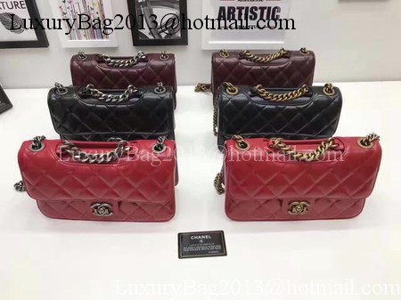 Chanel 2.55 Series Flap Bags Original Bright Leather A56987 Red