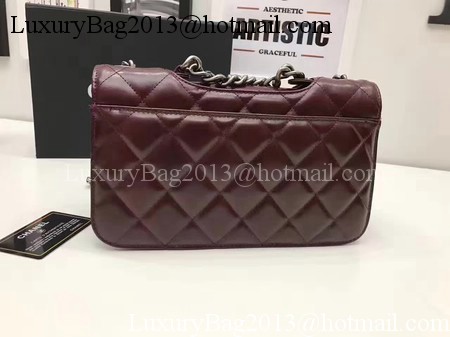 Chanel 2.55 Series Flap Bags Original Bright Leather A56987 Wine