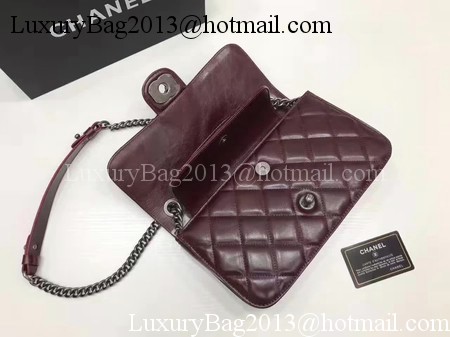 Chanel 2.55 Series Flap Bags Original Bright Leather A56987 Wine