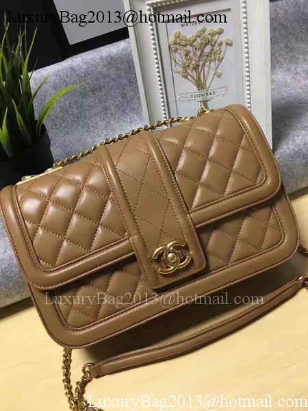 Chanel 2.55 Series Flap Bags Original Sheepskin Leather A91365 Apricot