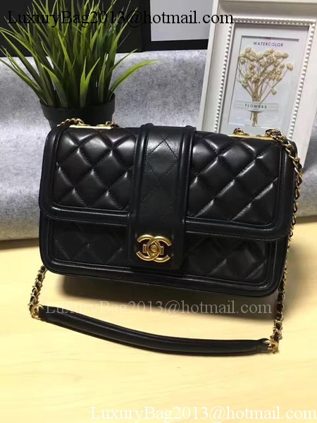Chanel 2.55 Series Flap Bags Original Sheepskin Leather A91365 Black
