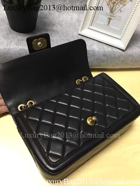 Chanel 2.55 Series Flap Bags Original Sheepskin Leather A91365 Black