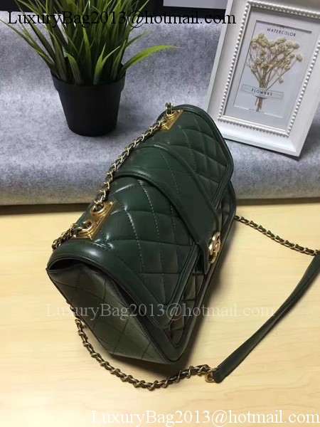 Chanel 2.55 Series Flap Bags Original Sheepskin Leather A91365 Green