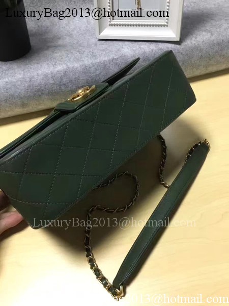 Chanel 2.55 Series Flap Bags Original Sheepskin Leather A91365 Green