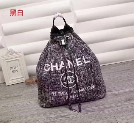 Chanel 31 Rue Cambon Hobo Bag Original Fabric A66918 Black&White