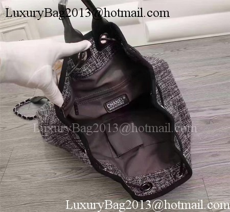 Chanel 31 Rue Cambon Hobo Bag Original Fabric A66918 Black&White