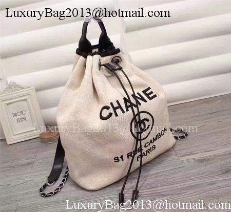 Chanel 31 Rue Cambon Hobo Bag Original Fabric A66918 OffWhite