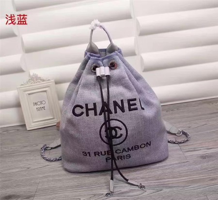 Chanel 31 Rue Cambon Hobo Bag Original Fabric A66918 Purple