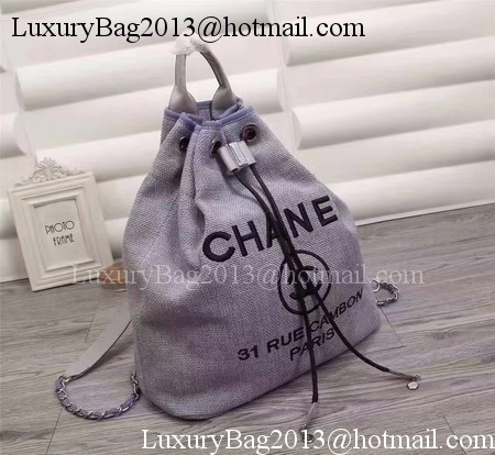 Chanel 31 Rue Cambon Hobo Bag Original Fabric A66918 Purple