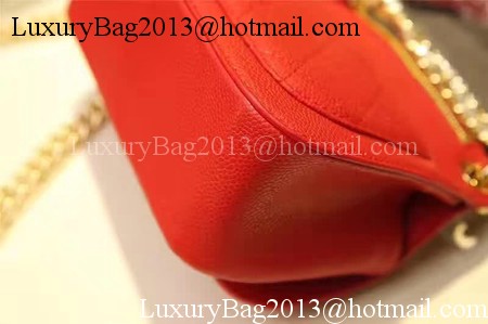 Chanel Classic Flap Bag Cannage Pattern Leather A93756 Red