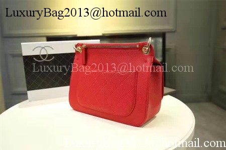 Chanel Classic Flap Bag Cannage Pattern Leather A93757 Red